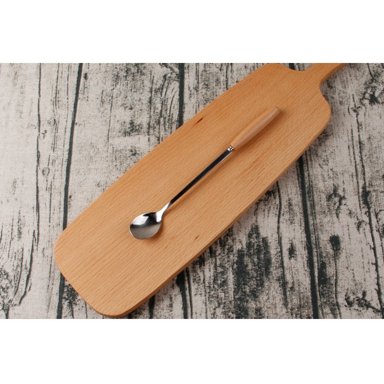 C&C Wooden Handle Fork Spoon Dessert Spoon Table Spoon Dessert Spoon Tableware Cutlery Sudu Tebal Sudu Sup