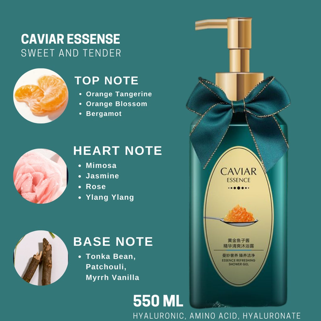 MORAKOT Luxury Shower Gel Perfume Body Wash Wind Blue Bells Freesia Refreshing & Long Lasting Fragrance Reduce Stress
