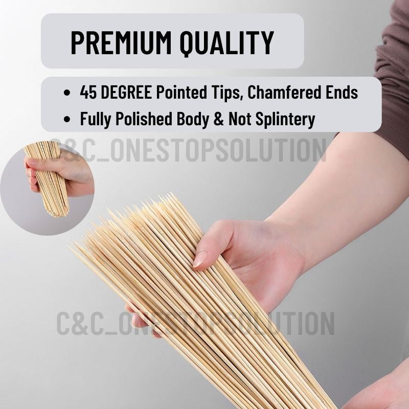 Long 3 in 1 Quick Satey Maker Skewer Device BBQ Barbecue Kebab Maker Meat Skewer Machine Lidi Satay Bambu