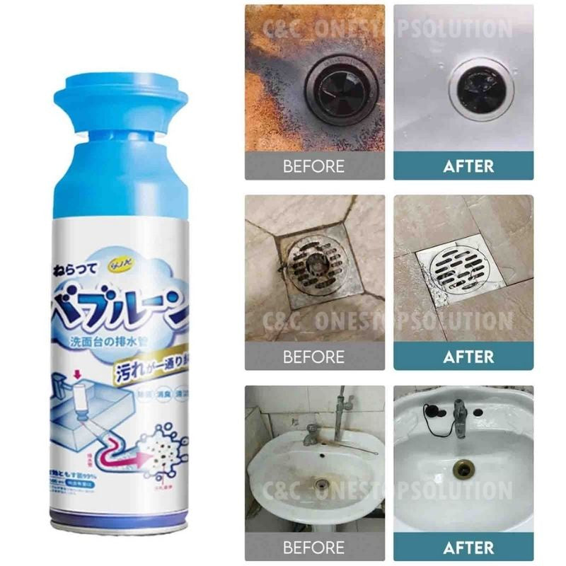 C&C Japan 500ML Pipe Drain Cleaner Drain Clog Remover Cleaner Drain Cleaner Penghapus Sumbat Tersumbat