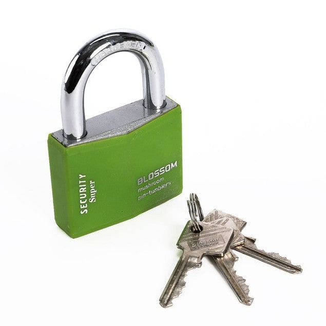 BLOSSOM Multi-use Pvc Coated Padlock Safe Travel Lock Small Anti-theft Padlock 30MM Pink lock