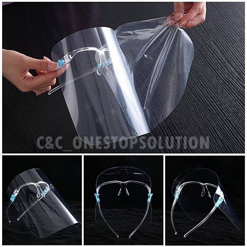 C&C Face Shield Anti Virus Face Protection Eye Protection Anti-saliva Extra Protection Anti Fog Anti Splash