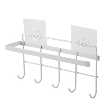 C&C Kitchen Organizer Iron Storage Rack Bathroom Towels Hanger Roll Paper Holder Cupboard Hanging Cabinet Rag