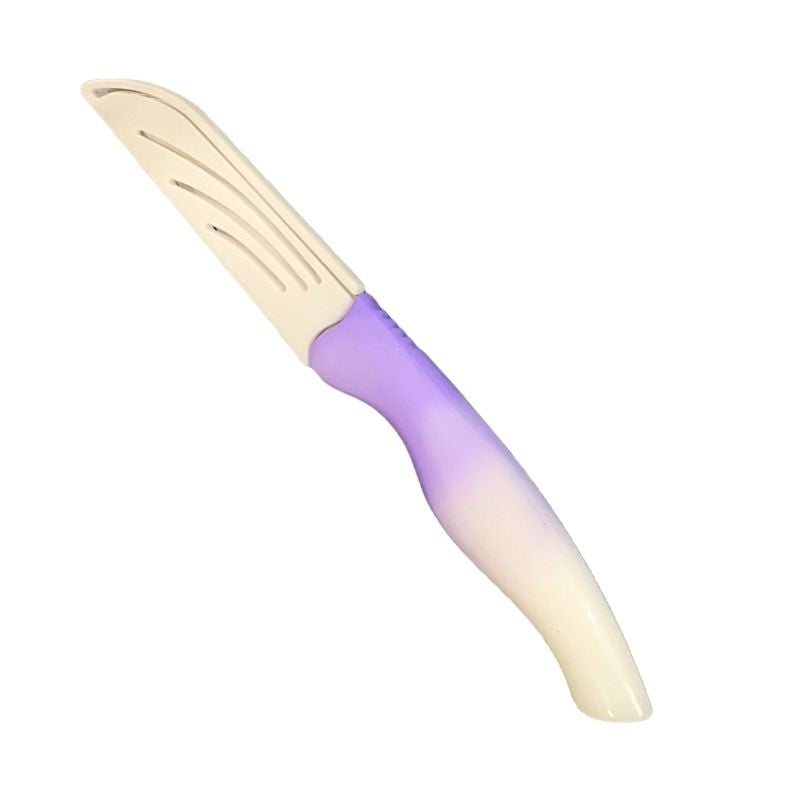 Portable Fruit Knife Stainless Steel Fruits Vegetables Kitchen Knife with Cover Multi-function Peeler