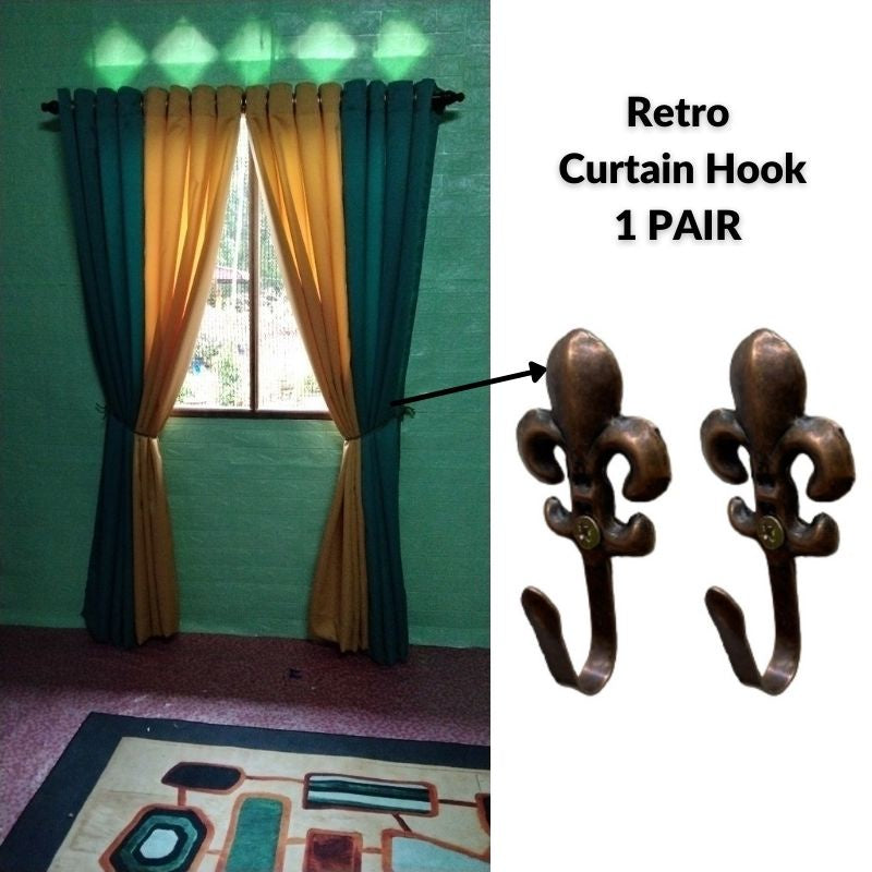 BLACK RHINO Curtain Tie Back - Hook Ikat Tepi Langsir - Pelbagai Design -