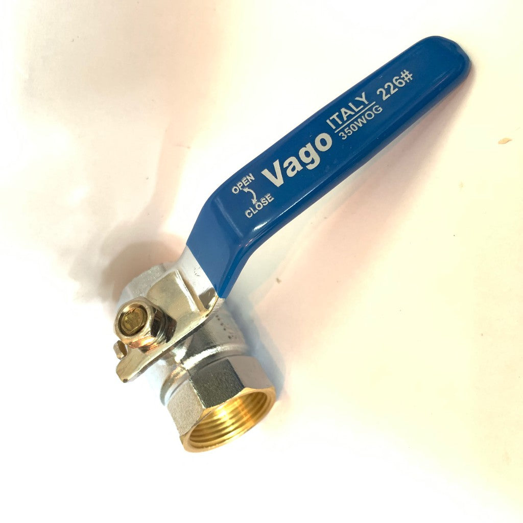 Copper Brass Ball Valves Female To Female Thread With Silicon Handle (1/2 inch) (3/4 inch)