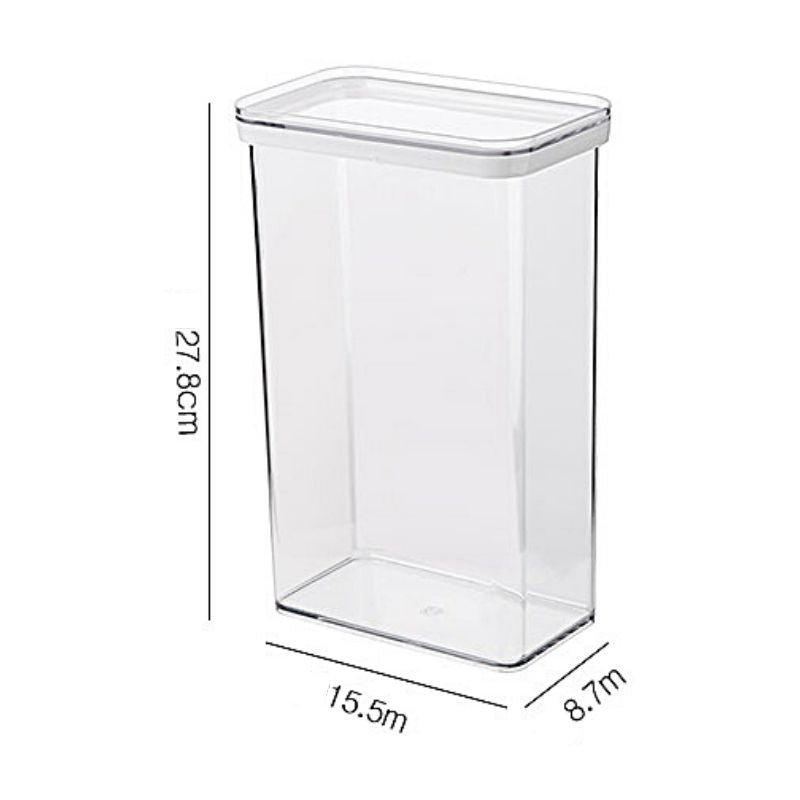 C&C Hanging Spice Box with Sliding Holder 900ml 2400ml 3400ml Transparent Kitchen Spice Storage Jar Grain Storage