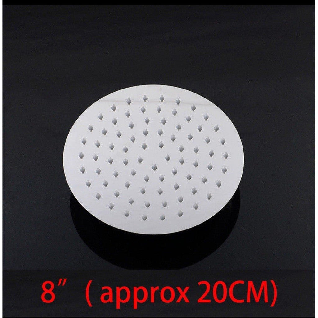 HIGH QUALITY 304 STAINLESS STEEL SHOWER HEAD ROUND SHOWER HEAD SQUARE WITH SHOWER ARM SET 6INCH/8INCH SHOWER HEAD