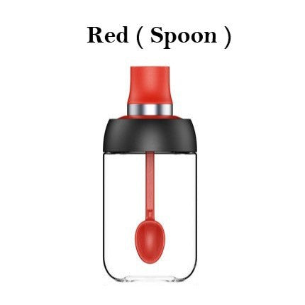 C&C Multipurpose Seasoning Glass Bottle Oil Salt Seasoning Transparent Jar With Spoon or Brush 250ML
