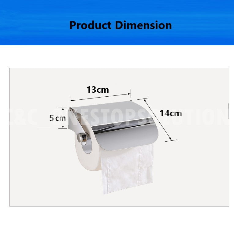 PREMIUM 304 Stainless Steel Toilet Paper Holder Bathroom Toilet Paper Holder Stainless Steel Paper Roll Holder Toilet