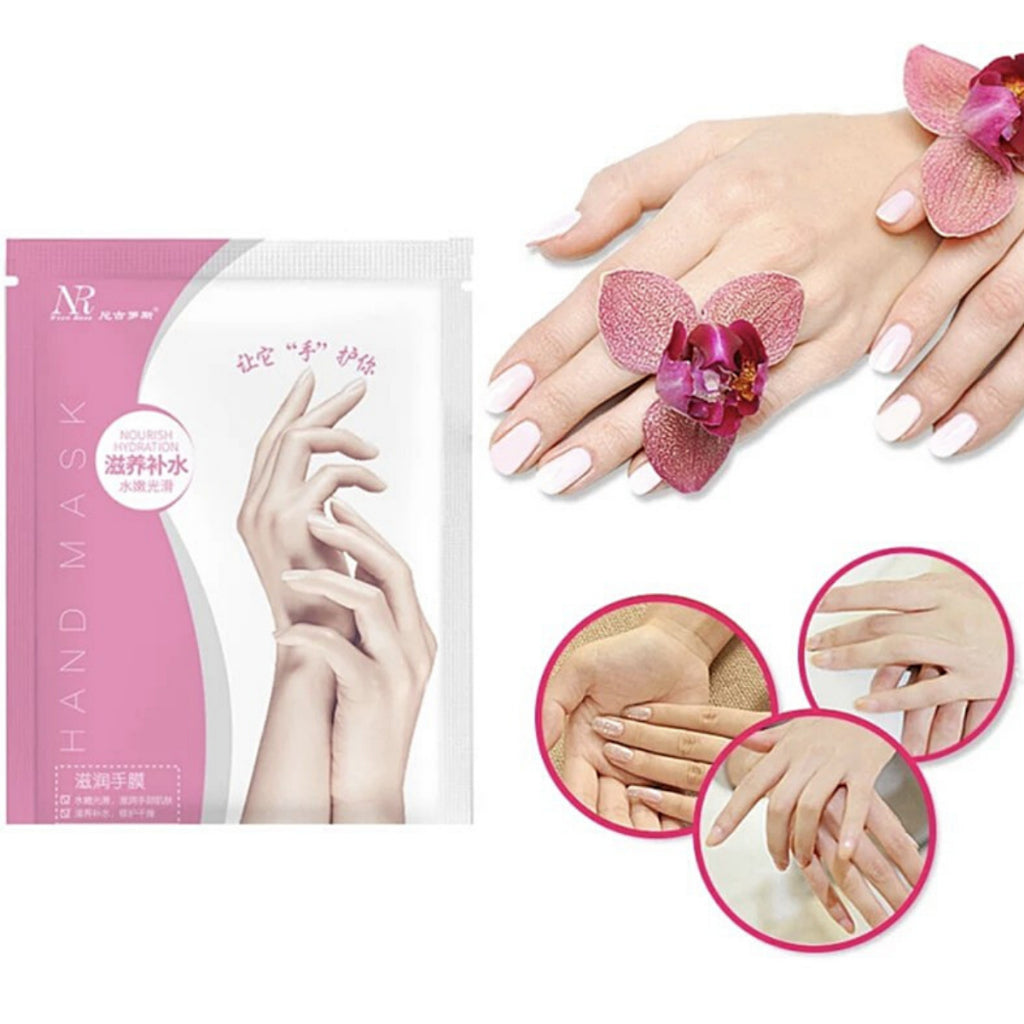 1 Pair Moisturizing Hand Mask Hydrating Lighten Fine Lines Anti-Drying Hand Mask Soft Drying skin