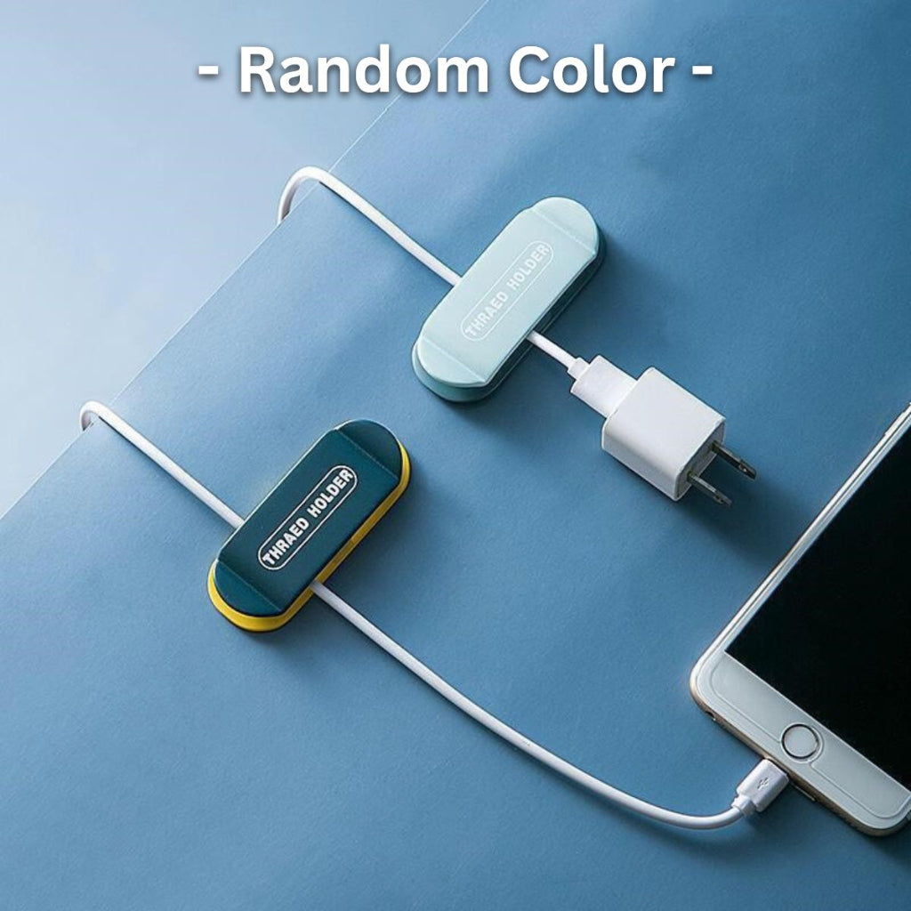 C&C 20 Pcs Wire Holder Wire Cable Clips Wire Cable Organizer Wall Adhesive Cord Organizer Pemegang Kabel Klip Wayar