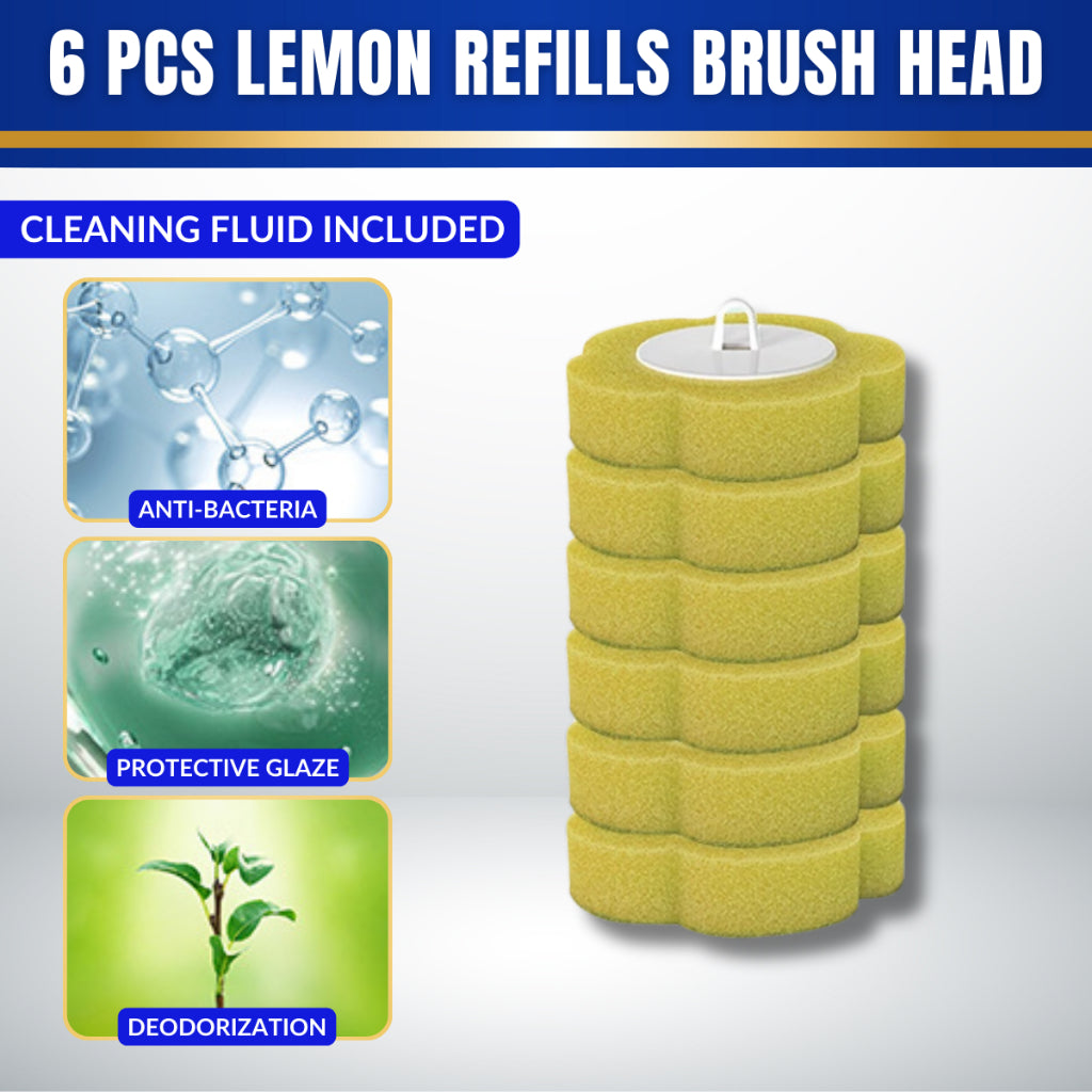 C&C Disposable Toilet Bowl Cleaner Brush With Holder Built-In Cleaning Fluid Brush Head Berus Tandas Pakai Buang