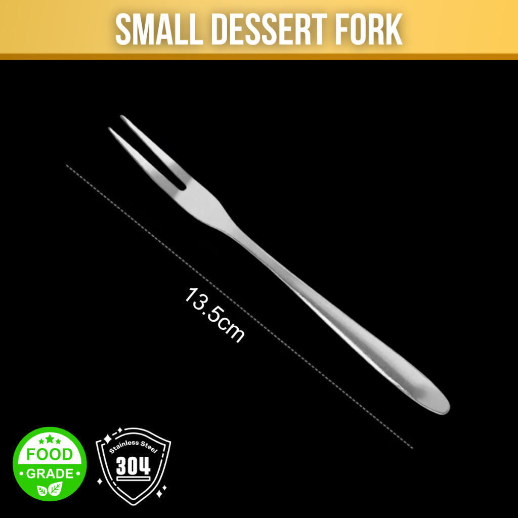 C&C Korean Stainless Steel Spoon And Fork Tableware Adult Cutlery Square Shank Dinner Spoon Sudu Atau Garfu Sudu Tebal