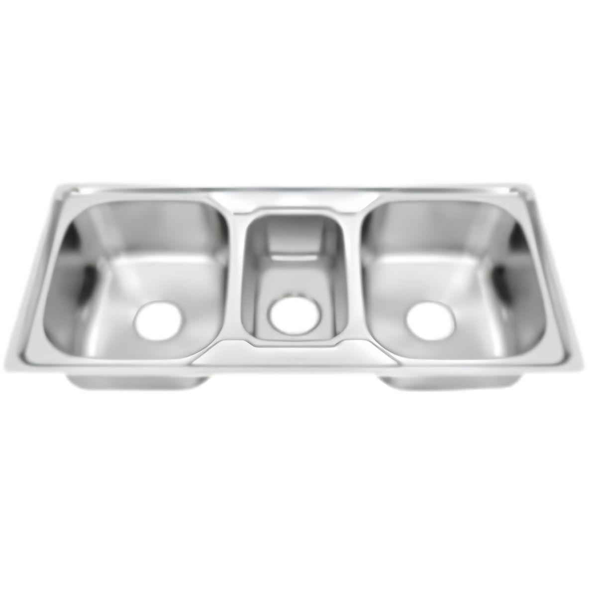 Durable Omeca Stainless Steel Three Bowl Sink with SUS Waste Strainer and filter tray