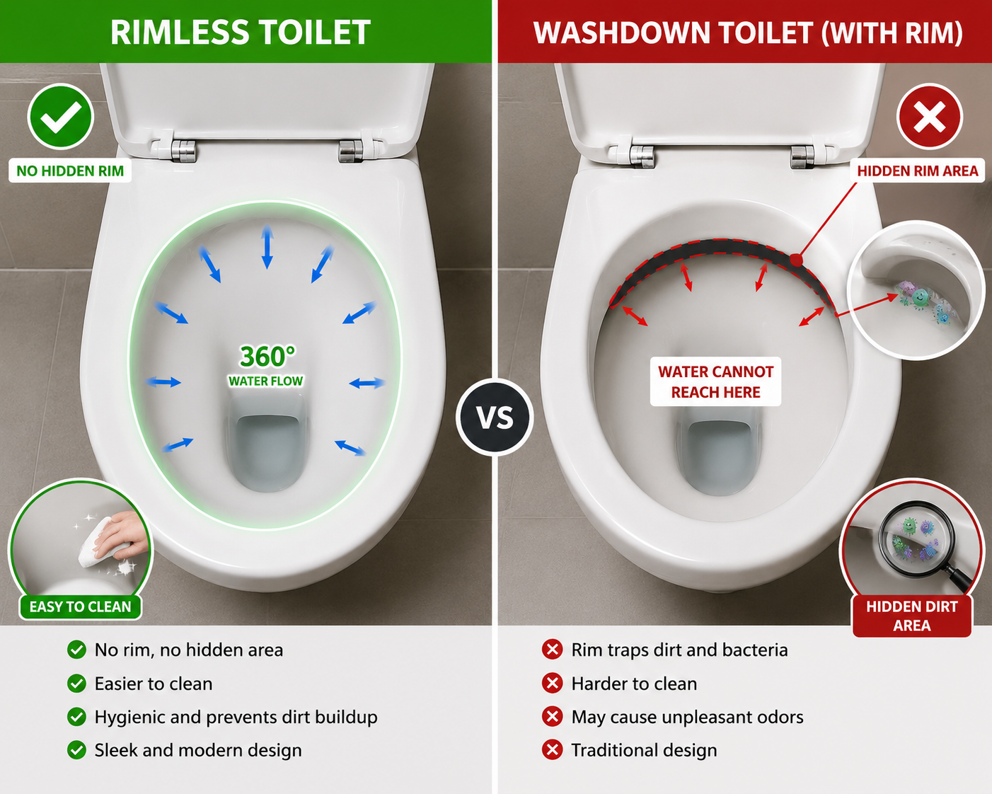 Toilet Bowl C615 - S Trap - 1 Piece