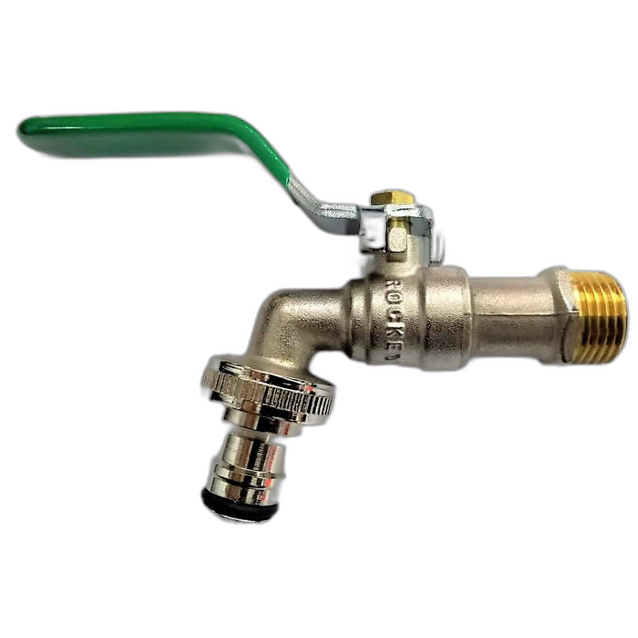 ROCKEY 1/2 Inches BALL VALVE BIB TAP / ROCKEY GARDEN TAP / ROCKEY WASHING MACHINE TAP