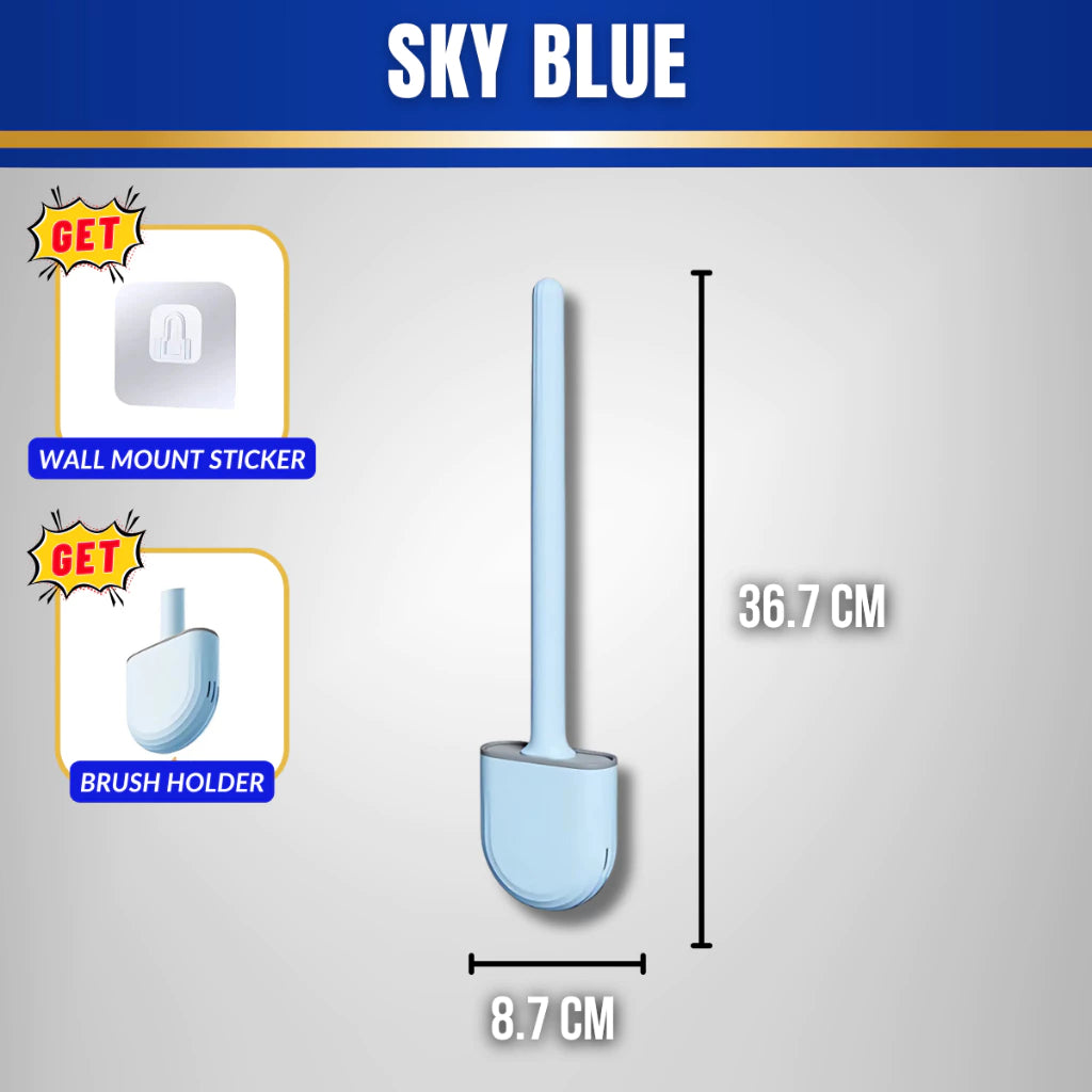 Toilet Brush Mini - Blue