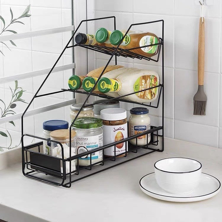 3 Tiers Under Sink Pull-out Storage Rack Dapur Sinki Rak Cabinet Storage Rack Cabinet Under Sink Storage