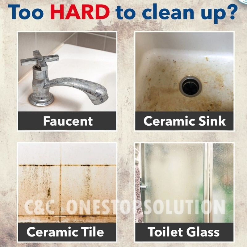 C&C Floor Tile Cleaner Spray Multi-Purpose Foam Cleaner Ceramic Tile Cleaner Stain Remover Powerful Cleaning Agent