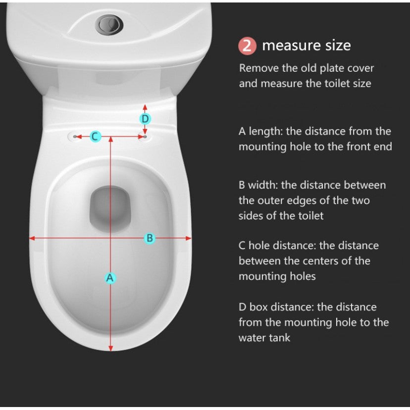 C&C Heavy Duty Soft Closing Long Flap Toilet Seat Cover With Slow Close Elongated Penutup Mangkuk Tandas Duduk