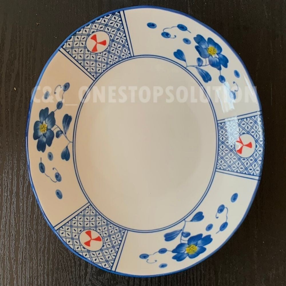 Japanese-Style Porcelain Tableware Ceramic Food Snacks Flat Plate Soup Bowl Square Round Oval Triangle 027