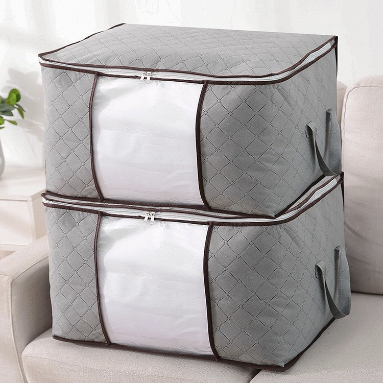 Non-Woven Large Clothes Storage Bag with Handle Waterproof Travel Bag Curtains Bag 60*35*40 Cm