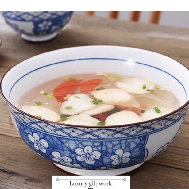 Nordic Japanese Style Ceramic Bowl/ Dining Bowl/ Soup Bowl/ Big Bowl 20cm 038