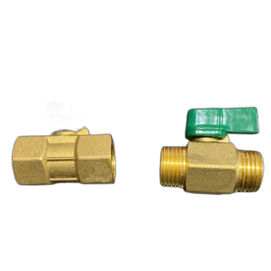 1/2 INCHES BRASS MINI BALL VALVE FEMALE TO FEMALE MC12FFBBV