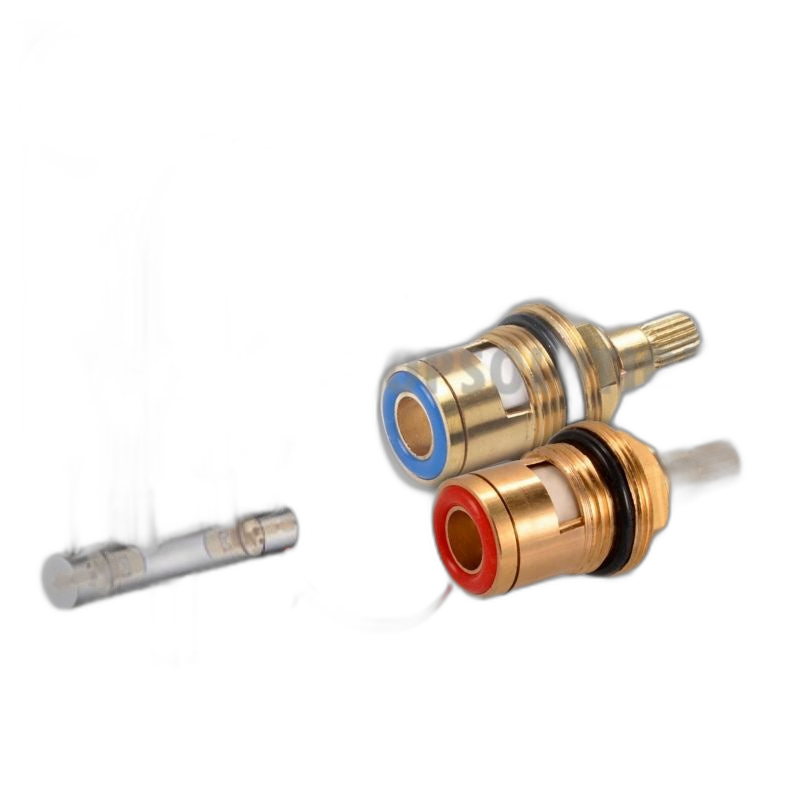 1/2 Inches Premium Quality Faucet Valve Replacement Brass Cartridge Water Tap Kitchen Faucet Sink Tap Basin Tap Quarter Turn