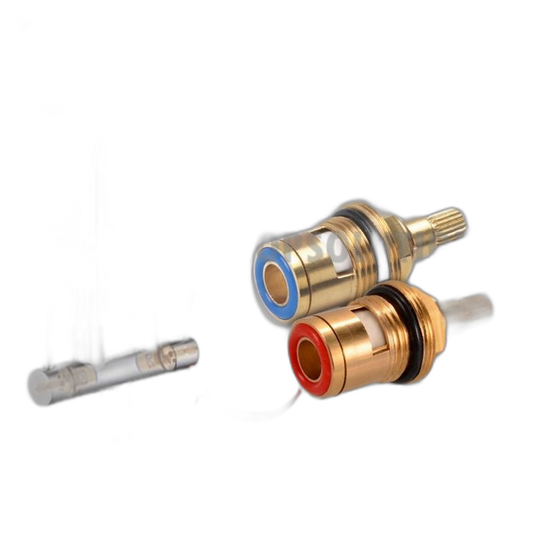 1/2 Inches Premium Quality Faucet Valve Replacement Brass Cartridge Water Tap Kitchen Faucet Sink Tap Basin Tap Quarter Turn