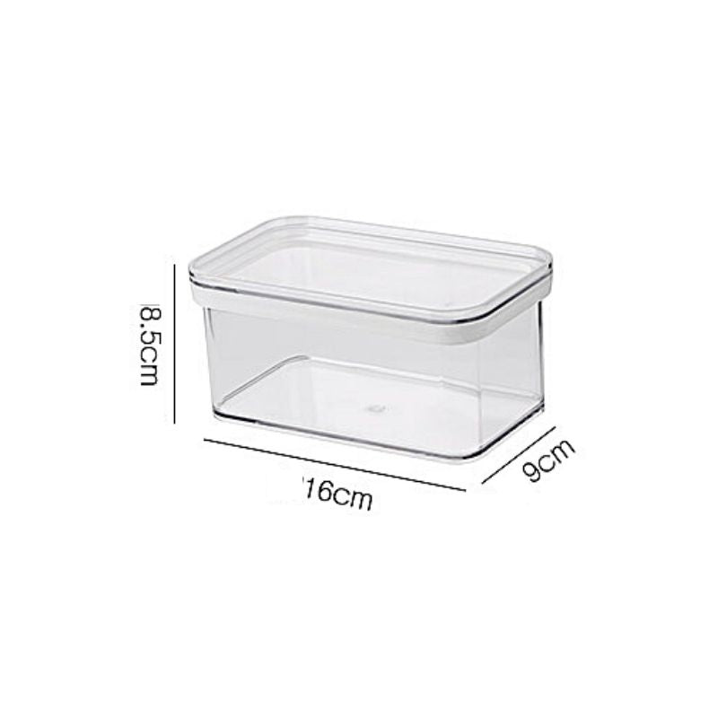 C&C Hanging Spice Box with Sliding Holder 900ml 2400ml 3400ml Transparent Kitchen Spice Storage Jar Grain Storage