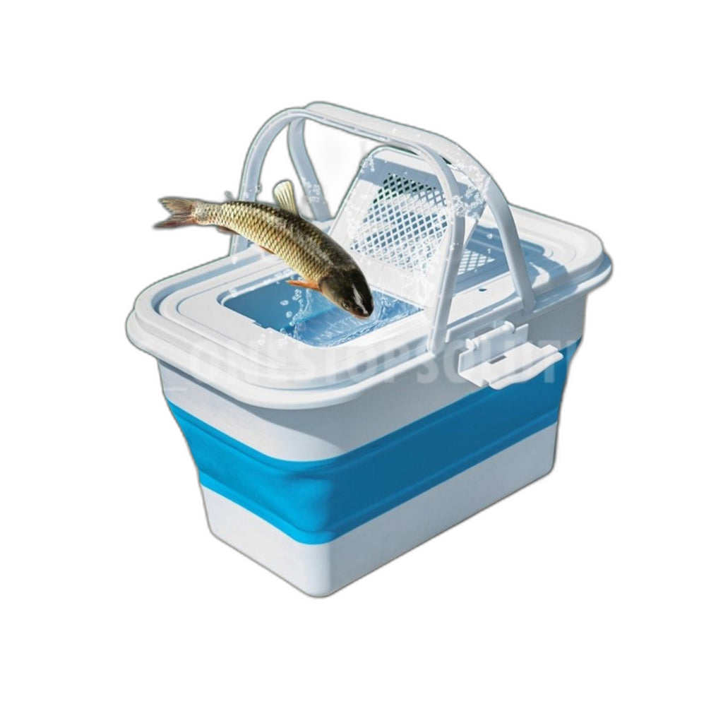 13L Foldable Pail Bucket Baldi Lipat Collapsible Foldable Bucket Tong Air Baldi Outdoor Car Fishing Pail