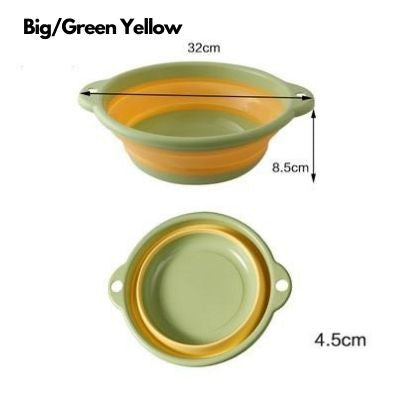 TRAVEL Multipurpose Foldable wash basin Portable Household Large Collapsible Travel Face Washing Bucket Dish Tub