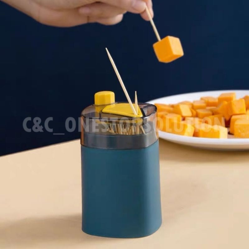 C&C Automatic Toothpick Storage Box Tooth Pick Holder Dispenser Kitchen Restaurant Clean Anti Dust Gorik Gigi