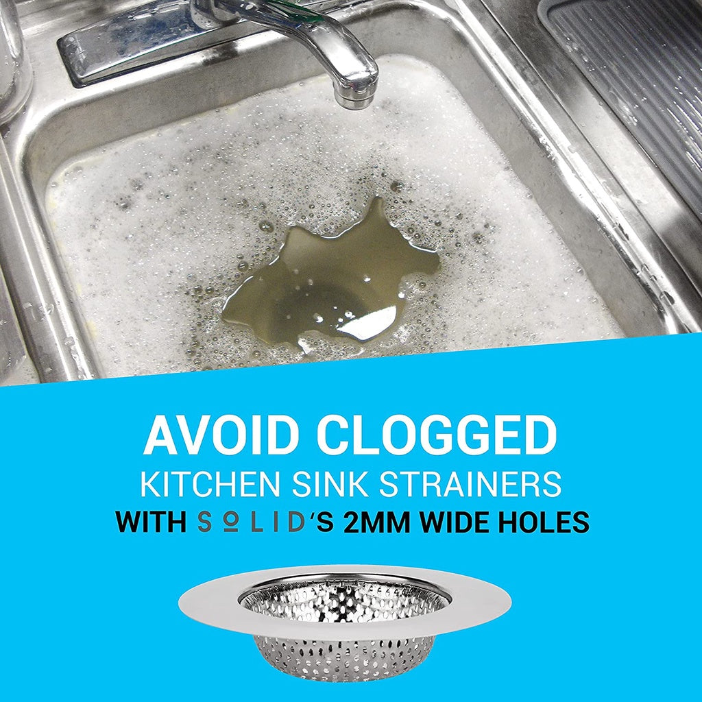 C&C Stainless Steel Sink Garbage Strainer Filter Waste Thick Drainage Hole Strainer Penapis Sampah for Kitchen Sinks