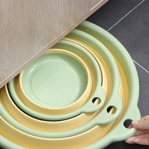 TRAVEL Multipurpose Foldable wash basin Portable Household Large Collapsible Travel Face Washing Bucket Dish Tub