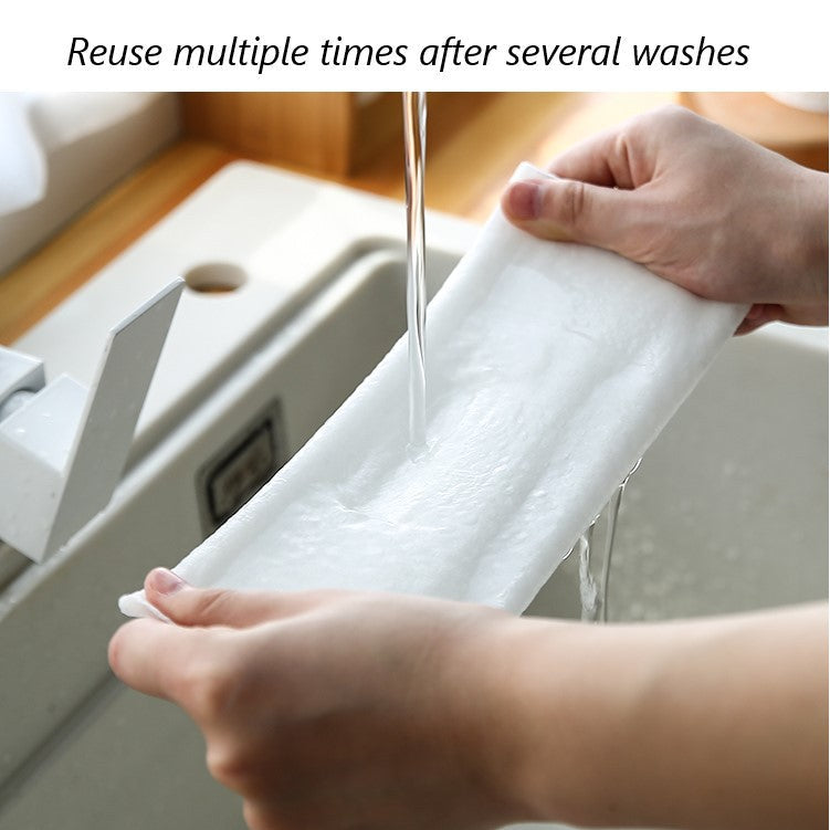 50pcs/Roll Cleaning Cloths Lazy Rags Dry Washable Disposable Dish Paper Towel Cloth for Kitchen