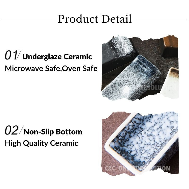 C&C Ceramic Chopstick Rest Holder Chopstick Holder Japanese Chopsticks Pillow Tableware Utensils Chopstick Rack