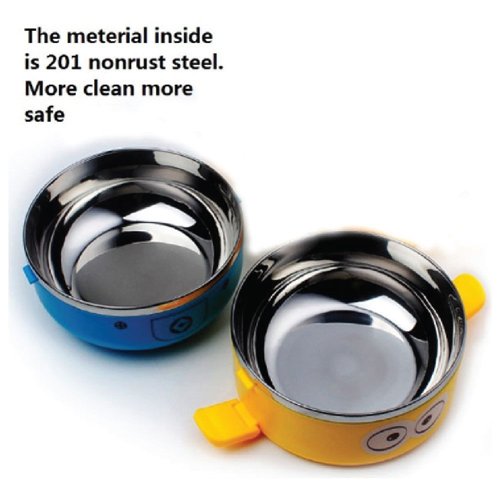 Cartoon 1 and 2 layer Stainless Steel Thermal Lunch Box Tupperware Doraemon Lunch Box Hello Kitty Lunch Box Minions