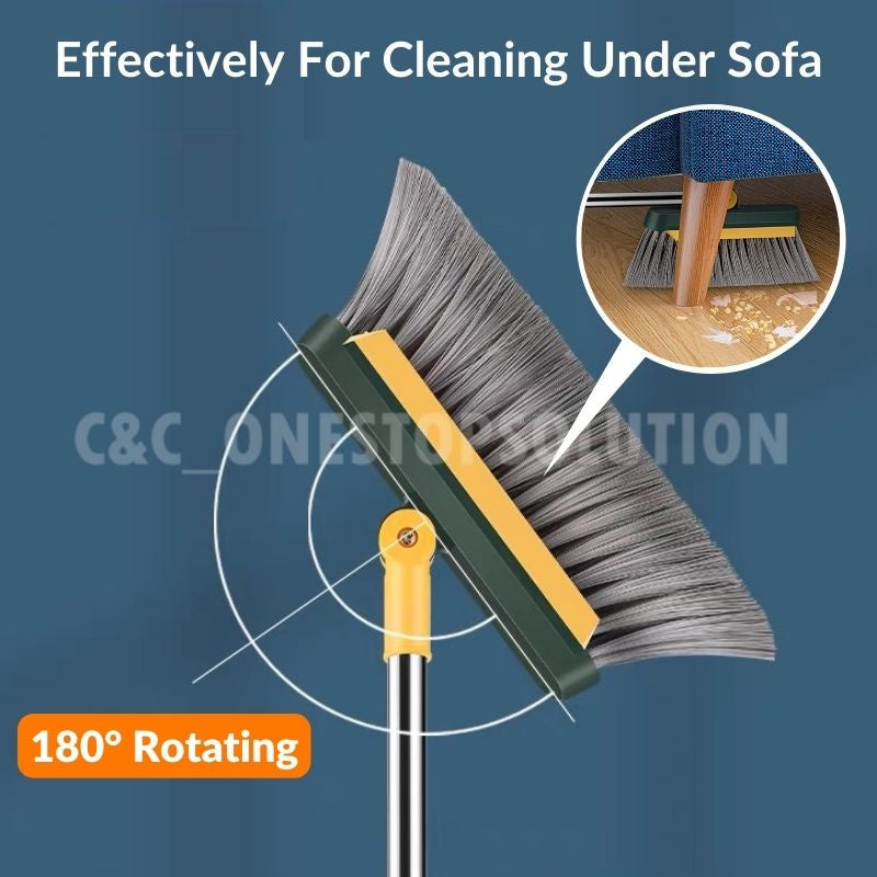 4 in 1 Foldable Broom Dustpan Set Broom Set Water Wiper Penyapu dan Penyodok Set Lantai