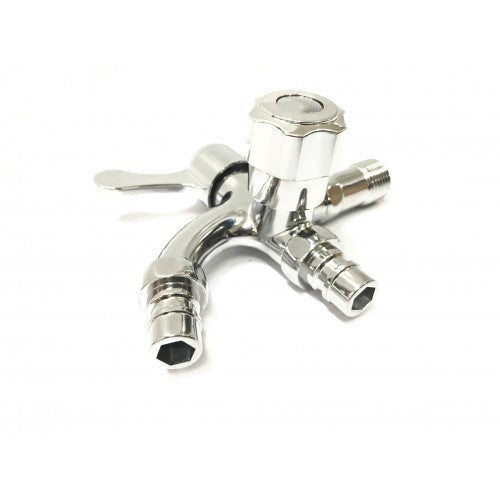Atocco Two Way Bib Tap Wall Mounted Kitchen Bathroom Tapware Ketuk Bib Dua Hala 105mm x 140mm x 60mm 266g