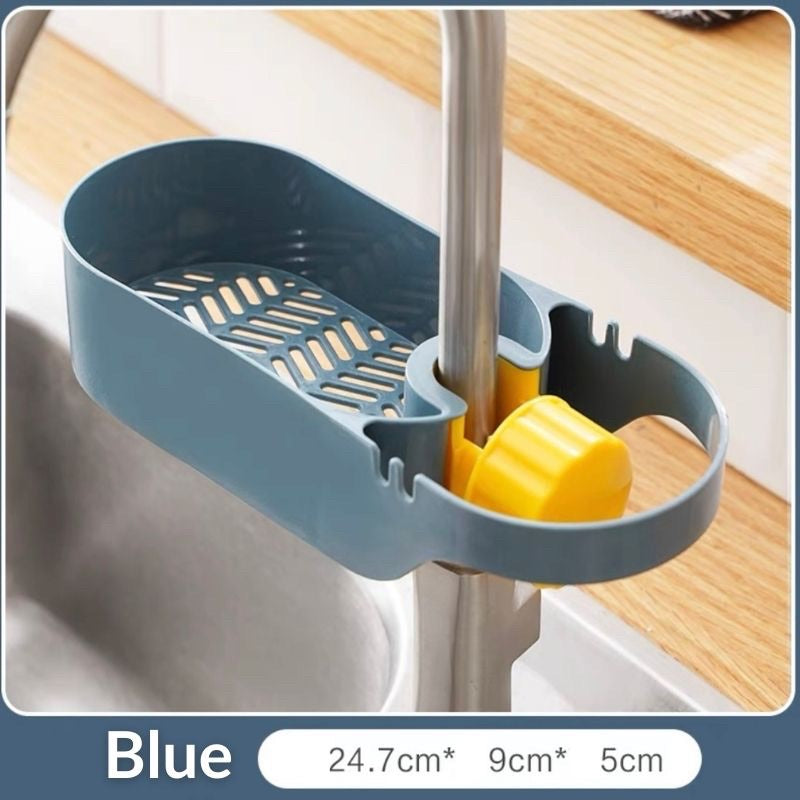 C&C Kitchen Sink Storage Shelves with hanger Racks Stainless Steel Faucet Rack Sponge Organizer