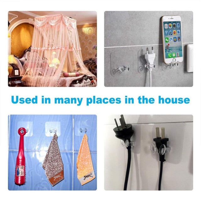 C&C Wall Storage Hook/USB Cable Power Plug Socket Holder/Home Office Adhesive Hanger