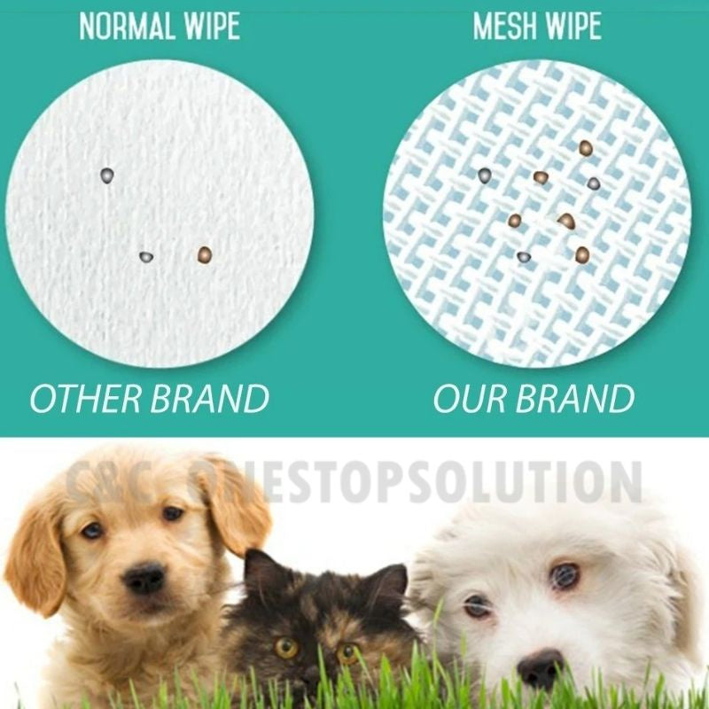 Pet Wet Tissue Stain Remover Cleaning Paper Towels for Dog Cat Eye Wet Wipes Tear Stain Remover Gentle