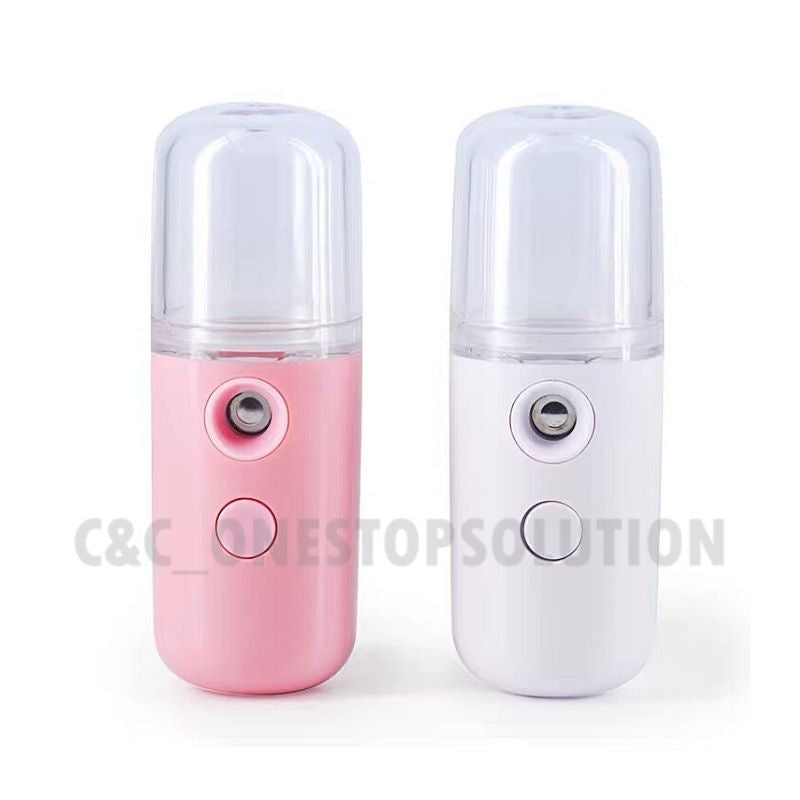 C&C 30ml Portable USB Sanitizer Spray Machine Nano Mist Spray Nano Spray Gun Alcohol Spray Face Mist Botol Sembur