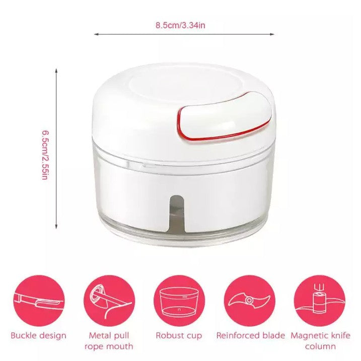 Multifunction High Speedy Chopper Garlic Cutter Vegetable Fruit Twist Shredder Manual Meat Grinder Slicers