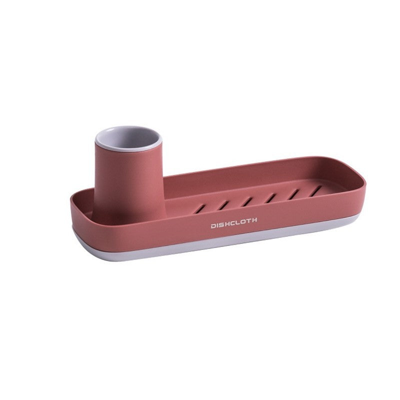 Nordic Plastic Storage Holder Bathroom Toothbrush Soap Toiletries Shelf Shower Organiser