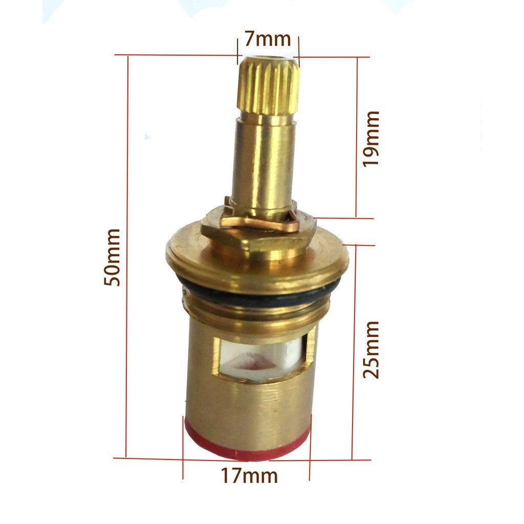 1/2 Inches Premium Quality Faucet Valve Replacement Brass Cartridge Water Tap Kitchen Faucet Sink Tap Basin Tap Quarter Turn