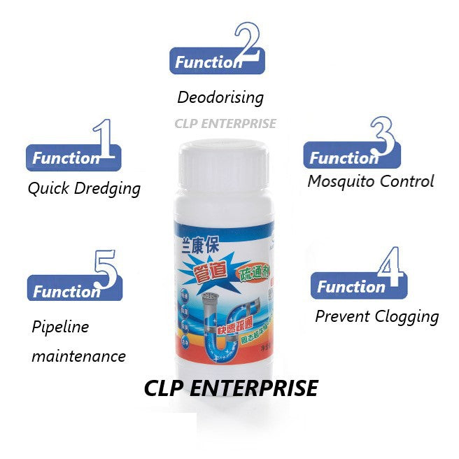 BOTTLE CLOG REMOVER Pipe Problem Clean Piping Paip Tersumbat Kitchen Sink 110g